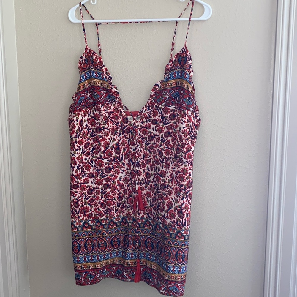 NWOT Cotton Candy mini dress lined with adjustable straps